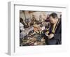 Carrying out Routine Maintenance of Prayer Wheels on a Monastery Roof, Lhasa, Tibet, China-Don Smith-Framed Photographic Print