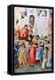 Carrying the Cross-Simone Martini-Framed Stretched Canvas