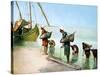 Carrying Water, Luxor, Egypt, 20th Century-null-Stretched Canvas