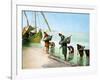 Carrying Water, Luxor, Egypt, 20th Century-null-Framed Giclee Print