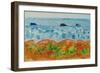 Cars and Saltbush, Australia (Watercolour)-David Alan Redpath Michie-Framed Giclee Print