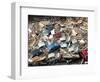 Cars are Piled up Among Debris from Hurricane Katrina-null-Framed Photographic Print