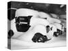 Cars Buried by Heavy Snowfall-null-Stretched Canvas
