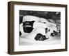 Cars Buried by Heavy Snowfall-null-Framed Photographic Print