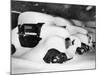 Cars Buried by Heavy Snowfall-null-Mounted Photographic Print