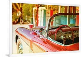 Cars - Chevrolet - Route 66 - Gas Station - Arizona - United States-Philippe Hugonnard-Framed Photographic Print