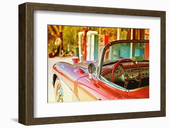 Cars - Chevrolet - Route 66 - Gas Station - Arizona - United States-Philippe Hugonnard-Framed Photographic Print