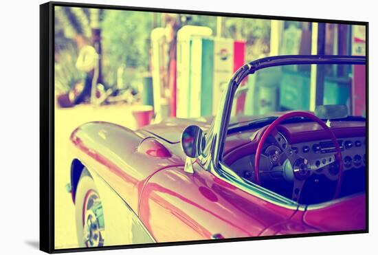 Cars - Chevrolet - Route 66 - Gas Station - Arizona - United States-Philippe Hugonnard-Framed Stretched Canvas