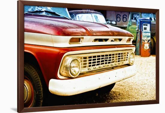 Cars - Chevrolet - Route 66 - Gas Station - Arizona - United States-Philippe Hugonnard-Framed Photographic Print