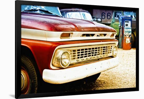 Cars - Chevrolet - Route 66 - Gas Station - Arizona - United States-Philippe Hugonnard-Framed Photographic Print