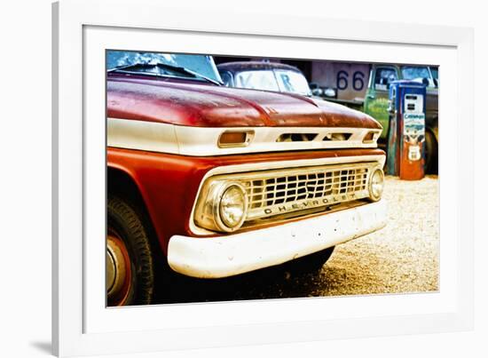 Cars - Chevrolet - Route 66 - Gas Station - Arizona - United States-Philippe Hugonnard-Framed Photographic Print