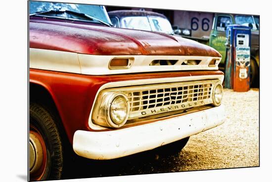 Cars - Chevrolet - Route 66 - Gas Station - Arizona - United States-Philippe Hugonnard-Mounted Photographic Print