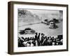 Cars Crashing in Race-null-Framed Photographic Print