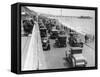 Cars Driving Along Bournemouth Seafront, Dorset, 1928-null-Framed Stretched Canvas