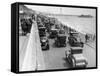 Cars Driving Along Bournemouth Seafront, Dorset, 1928-null-Framed Stretched Canvas