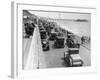 Cars Driving Along Bournemouth Seafront, Dorset, 1928-null-Framed Photographic Print