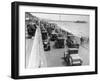 Cars Driving Along Bournemouth Seafront, Dorset, 1928-null-Framed Photographic Print