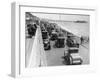 Cars Driving Along Bournemouth Seafront, Dorset, 1928-null-Framed Photographic Print