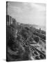 Cars Driving Off the George Washington Bridge in the Afternoon During Memorial Day Traffic-Cornell Capa-Stretched Canvas