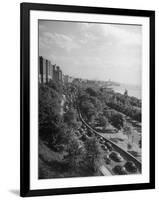 Cars Driving Off the George Washington Bridge in the Afternoon During Memorial Day Traffic-Cornell Capa-Framed Photographic Print