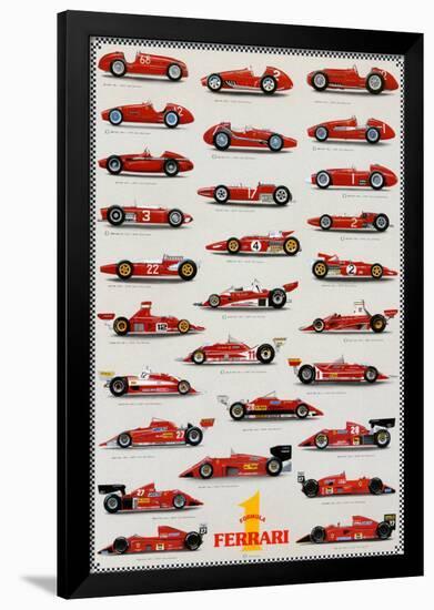 Cars Ferrari Formula I-null-Framed Poster
