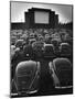 Cars Filling Lot at New Rancho Drive in Theater at Dusk Before the Start of the Feature Movie-Allan Grant-Mounted Photographic Print