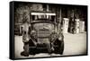 Cars - Ford - Route 66 - Gas Station - Arizona - United States-Philippe Hugonnard-Framed Stretched Canvas