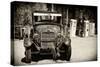 Cars - Ford - Route 66 - Gas Station - Arizona - United States-Philippe Hugonnard-Stretched Canvas