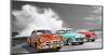 Cars in Avenida de Maceo, Havana, Cuba (BW)-Pangea Images-Mounted Giclee Print