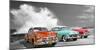 Cars in Avenida de Maceo, Havana, Cuba (BW)-Pangea Images-Mounted Giclee Print