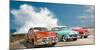 Cars in Avenida de Maceo, Havana, Cuba-Pangea Images-Mounted Giclee Print