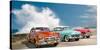 Cars in Avenida de Maceo, Havana, Cuba-Pangea Images-Stretched Canvas