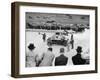 Cars Lined Up for the Start of a Race, Brooklands, Surrey, C 1925-C1930-null-Framed Photographic Print