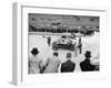 Cars Lined Up for the Start of a Race, Brooklands, Surrey, C 1925-C1930-null-Framed Photographic Print