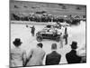 Cars Lined Up for the Start of a Race, Brooklands, Surrey, C 1925-C1930-null-Mounted Photographic Print
