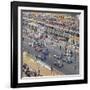 Cars Lining Up on the Starting Grid, French Grand Prix, Le Mans, France, 1967-null-Framed Photographic Print