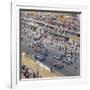 Cars Lining Up on the Starting Grid, French Grand Prix, Le Mans, France, 1967-null-Framed Photographic Print