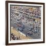 Cars Lining Up on the Starting Grid, French Grand Prix, Le Mans, France, 1967-null-Framed Photographic Print