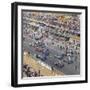 Cars Lining Up on the Starting Grid, French Grand Prix, Le Mans, France, 1967-null-Framed Photographic Print