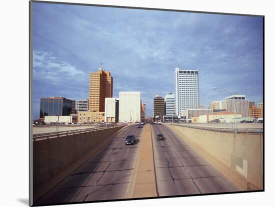 Cars on a Highway, Midland, Midland County, Texas, USA-null-Mounted Photographic Print