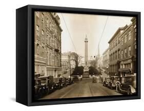 Cars on a Street in Baltimore-null-Framed Stretched Canvas