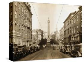 Cars on a Street in Baltimore-null-Stretched Canvas