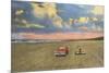 Cars on Sand, Daytona Beach, Florida-null-Mounted Premium Giclee Print