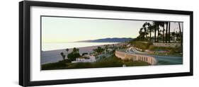 Cars on the road, Highway 101, Santa Monica, Los Angeles County, California, USA-null-Framed Photographic Print