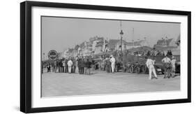 Cars on the seafront at Le Touquet, Boulogne Motor Week, France, 1928-Bill Brunell-Framed Photographic Print