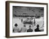 Cars on the start line at a BARC race meeting, Brooklands, 1930-Bill Brunell-Framed Photographic Print