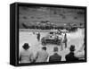 Cars on the start line at a BARC race meeting, Brooklands, 1930-Bill Brunell-Framed Stretched Canvas