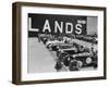 Cars on the start line at the MCC Members Meeting, Brooklands, 10 September 1938-Bill Brunell-Framed Photographic Print