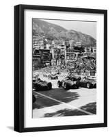 Cars on the Starting Grid, Monaco, 1950S-null-Framed Premium Photographic Print