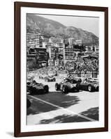 Cars on the Starting Grid, Monaco, 1950S-null-Framed Photographic Print